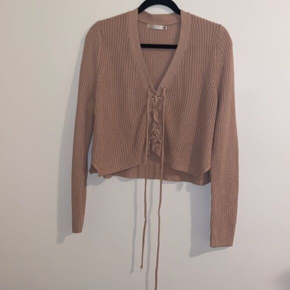 LF Lace Up Sweater - Millau Brand - Picture 3 of 6